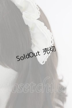 画像2: LOLITAその他(お買取対象外) / フリルリボンカチューシャ  アイボリーＸ黒 T-25-04-23-030-LO-AC-SA-ZT
