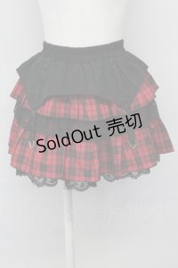 LOLITAその他(お買取対象外) / チェックフリルキュロット  黒Ｘ赤チェック T-25-04-23-003-LO-PA-SA-ZT