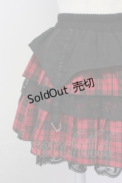 画像3: LOLITAその他(お買取対象外) / チェックフリルキュロット  黒Ｘ赤チェック T-25-04-23-003-LO-PA-SA-ZT