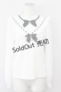 Secret Honey / はしごレースリボンハイネックトップス   T-25-04-23-004-CA-TO-SA-ZI