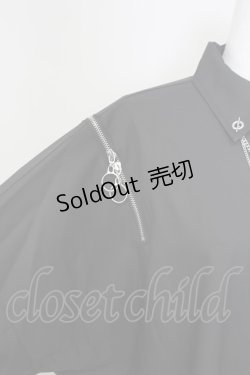 画像4: THICC / 肩ZIPシャツ  黒Ｘ白 T-25-04-23-006-LO-BL-SA-ZT