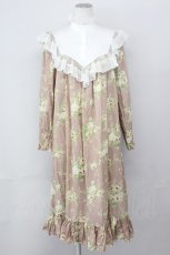 画像1: EXCENTRIQUE / フローラルヴィンテージドレス  ピンクＸ白 T-25-04-23-007-EL-OP-SA-ZI (1)