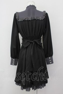 画像2: Amavel / クロス刺繍ワンピース  黒Ｘ白 T-25-04-23-008-CA-OP-SA-ZT