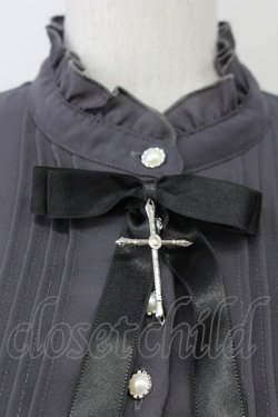 画像4: Amavel / クロス刺繍ワンピース  黒Ｘ白 T-25-04-23-008-CA-OP-SA-ZT