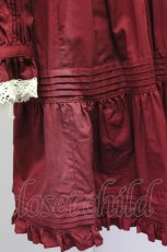 画像6: metamorphose / シャーリング長袖ワンピース  エンジ T-25-04-23-001-ME-OP-SA-ZI (6)