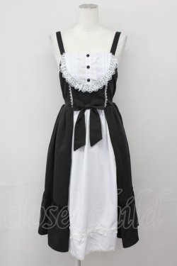 画像1: axes femme kawaii / 童話の小公女ジャンスカ  黒Ｘ白 T-25-04-23-013-AX-OP-SA-ZT