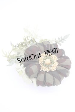 画像1: WONDERFUL WORLD / 迷彩マーガレットコサージュ  グリーン T-25-04-25-001-LO-ZA-SA-ZT