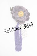 WONDERFUL WORLD / タッセル付フラワーかんざし  パープル T-25-04-25-015-LO-ZA-SA-ZT