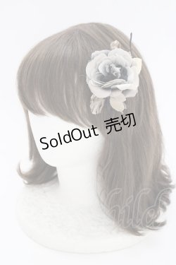 画像3: WONDERFUL WORLD / バラコサージュパッチン止め  グレー T-25-04-25-018-LO-ZA-SA-ZT