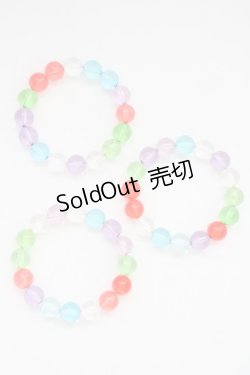 画像1: WONDERFUL WORLD / ビーズブレスレット3つセット  マルチカラー T-25-04-25-020-LO-ZA-SA-ZT