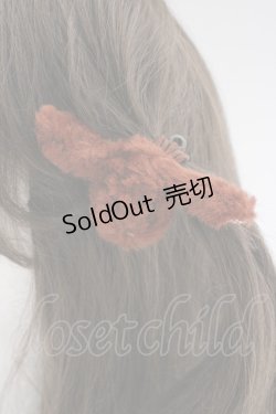 画像2: BABY PINK HOUSE / ウサギぬいぐるみヘアゴム  ブラウン T-25-04-25-021-LO-ZA-SA-ZT