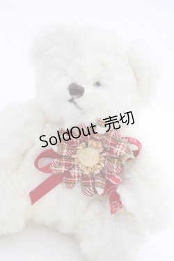 画像4: BABY PINK HOUSE / フラワー付クマコサージュ  ホワイト T-25-04-25-023-LO-ZA-SA-ZT