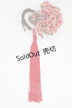 画像1: WONDERFUL WORLD / タッセル付小花コサージュ  ピンク T-25-04-25-024-LO-ZA-SA-ZT