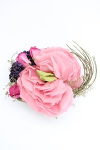 PINK HOUSE / フラワーリースコサージュ  ピンク T-25-04-25-006-LO-ZA-SA-ZT