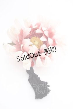 画像1: WONDERFUL WORLD / ビーズタッセル付き菊コサージュ  ホワイト T-25-04-25-010-LO-ZA-SA-ZT