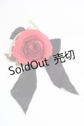 WONDERFUL WORLD / 大きなバラコサージュ  レッド T-25-04-25-012-LO-ZA-SA-ZT