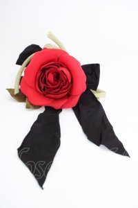 WONDERFUL WORLD / 大きなバラコサージュ  レッド T-25-04-25-012-LO-ZA-SA-ZT