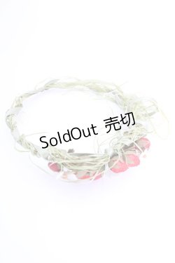 画像2: WONDERFUL WORLD / ストロベリーネックレス  グリーン×レッド T-25-04-25-013-LO-AC-SA-ZT