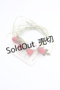 WONDERFUL WORLD / ストロベリーブレスレット  グリーン×レッド T-25-04-25-014-LO-ZA-SA-ZT