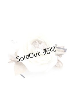 画像1: WONDERFUL WORLD / バラパッチン止め  ホワイト T-25-04-26-018-LO-ZA-SA-ZT
