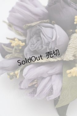 画像3: WONDERFUL WORLD / オーガンジーリボン付きブーケコサージュ  パープル T-25-04-26-003-LO-ZA-SA-ZT