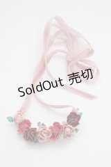WONDERFUL WORLD / ミニバラチョーカー  ピンク T-25-04-26-004-LO-AC-SA-ZT