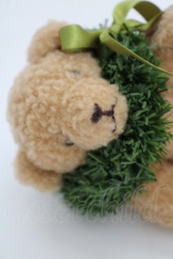 画像3: WONDERFUL WORLD / リース被りクマコサージュ  ブラウン×グリーン T-25-04-26-005-LO-ZA-SA-ZT323