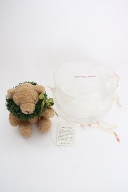 画像4: WONDERFUL WORLD / リース被りクマコサージュ  ブラウン×グリーン T-25-04-26-005-LO-ZA-SA-ZT323