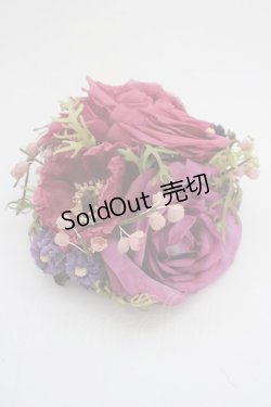 画像1: WONDERFUL WORLD / ポピーブーケコサージュ  パープル T-25-04-26-007-LO-ZA-SA-ZT