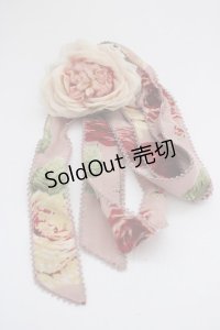 WONDERFUL WORLD / 小花コサージュベルト  パープル T-25-04-26-008-LO-ZA-SA-ZT323