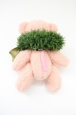 画像2: 【SALE】WONDERFUL WORLD / リース被りクマコサージュ  ピンク×グリーン T-25-04-26-013-LO-ZA-SA-ZT323 (2)