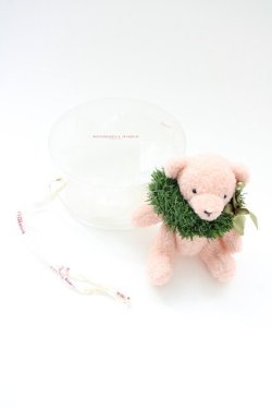 画像4: WONDERFUL WORLD / リース被りクマコサージュ  ピンク×グリーン T-25-04-26-013-LO-ZA-SA-ZT323