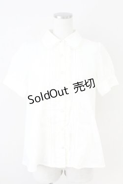 画像1: axes femme / レースカラーカットブラウス  アイボリー T-25-05-16-001-AX-TO-SA-ZI
