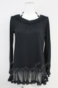 axes femme / ビジューストラップインナープルオーバー  黒 T-25-05-16-018-AX-TO-SA-ZT