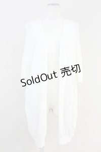 axes femme / ロングカーディガン  アイボリー T-25-05-16-021-AX-TO-SA-ZI