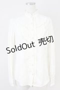 axes femme / ストライプブラウス  アイボリー T-25-05-16-003-AX-BL-SA-ZT