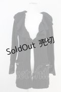 axes femme / ニット厚手カーディガン  黒 T-25-05-16-026-AX-TO-SA-ZI