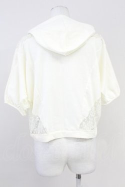画像2: axes femme / サイドレースドルマンパーカー  アイボリー T-25-05-16-027-AX-TO-SA-ZT