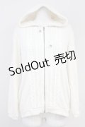 axes femme / はしごレースパーカー  アイボリー T-25-05-16-028-AX-TO-SA-ZT