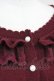 画像3: axes femme / ローズレース襟ニットカーディガン  ボルドー T-25-05-16-035-AX-TO-SA-ZT