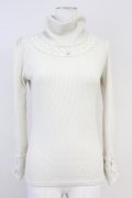 axes femme / ハイネックニットトップス  アイボリー T-25-05-16-007-AX-TO-SA-ZT