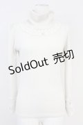 axes femme / ハイネックニットトップス  アイボリー T-25-05-16-007-AX-TO-SA-ZI