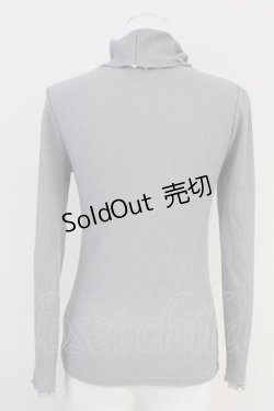 画像2: axes femme / パール配色テレコニットソー  グレー T-25-05-16-012-AX-TO-SA-ZI