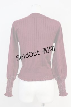 画像2: axes femme / ラメニットトップス  ボルドー T-25-05-16-013-AX-TO-SA-ZI