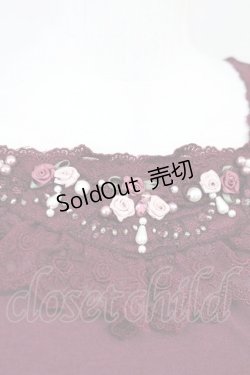 画像3: axes femme / 巻き薔薇カットソー  ボルドー T-25-05-16-014-AX-TO-SA-ZI