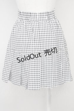 画像2: Ank Rouge / ギンガムチェック台形プリーツスカート M ブラック T-25-05-18-024-CA-SK-SA-ZT227