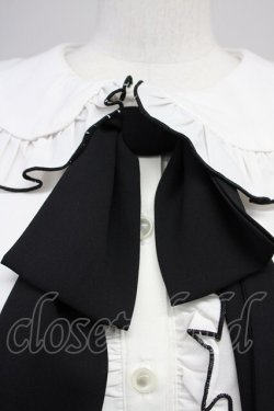 画像3: Ank Rouge / シフォンリボンパフブラウス M オフホワイト T-25-05-18-003-CA-BL-SA-ZT