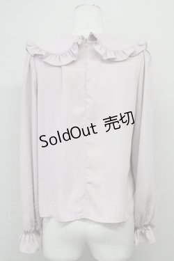 画像2: Ank Rouge / ロゴリボンヨークフリルブラウス M ピンク T-25-05-18-004-CA-BL-SA-ZT