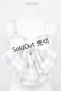 Ank Rouge / Bigリボンビスチェ M グレー T-25-05-18-006-CA-TO-SA-ZT