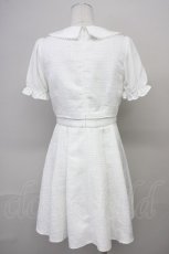 画像2: 【SALE】Ank Rouge / フロントビジューツイードSETUPワンピース M ホワイト T-25-05-18-010-CA-OP-SA-ZT260 (2)